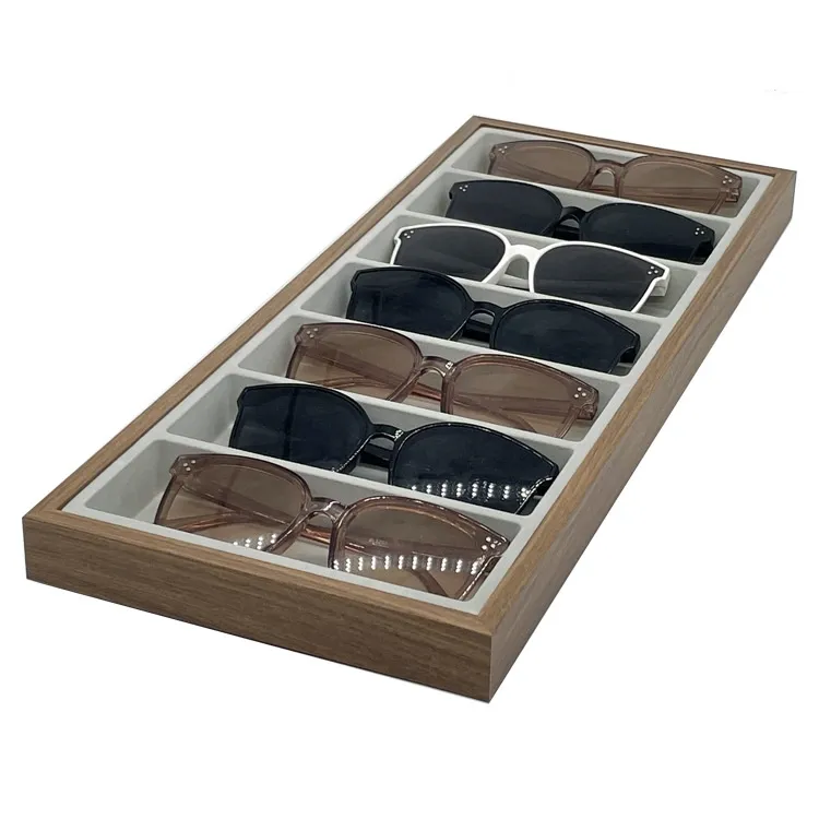 Boîte Pour Lunettes en Bois & Velours