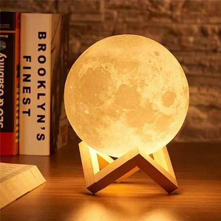 Lampe Lunaire 3D Rechargeable avec Télécommande