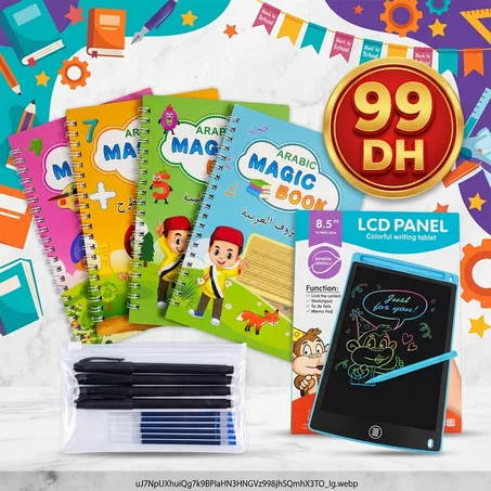 مجموعة الكتب السحرية للأطفال Magik book قابلة لاعادة الاستخدام