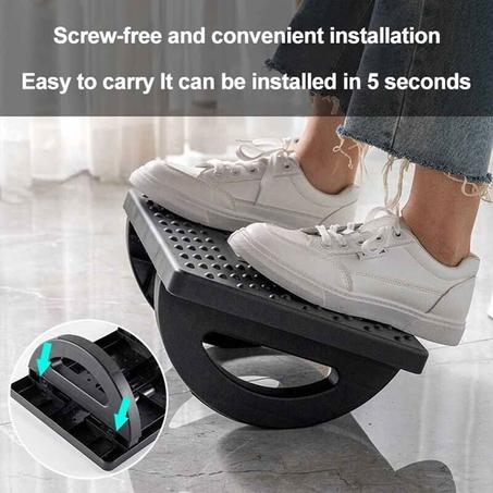 كرسي قدم محمول مريح مع بكرات تدليك ، يناسب الـمكتب و المنزل