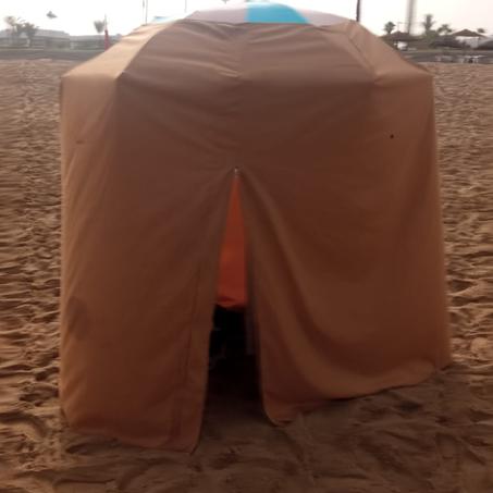غطاء مظلة الشاطئ