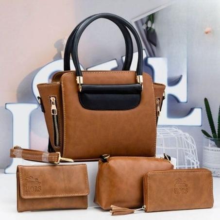 Sac à main de luxe 4 pièces