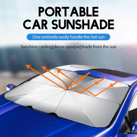 مظلة شمسية قابلة للطي للزجاج الأمامي