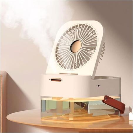مروحة ومعطر جو Climatiseur-ventilateur électrique pour la maison bureau portable , refroidisseur d'air muet à 3 vitesses, veilleuse