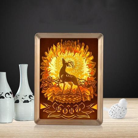 Cadre veilleuse lumineux dessin 3D