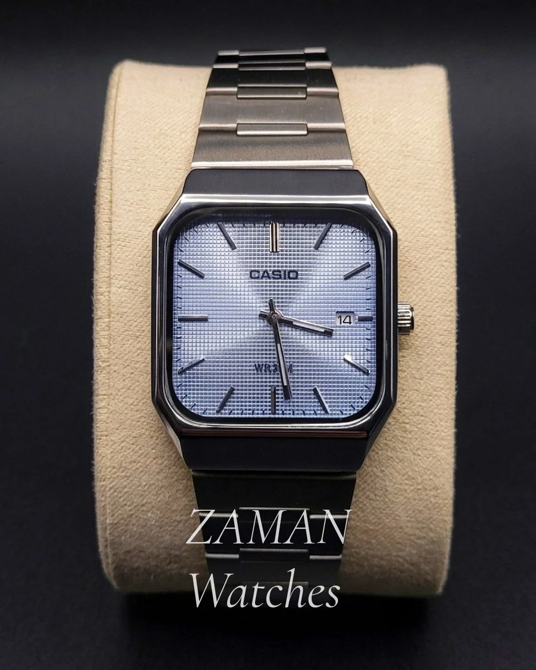 Casio Vintage Square – Bleu Glacier