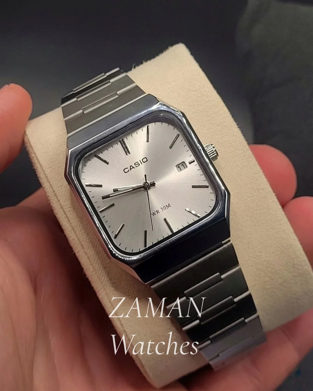 Casio Vintage Square – Argent Classique