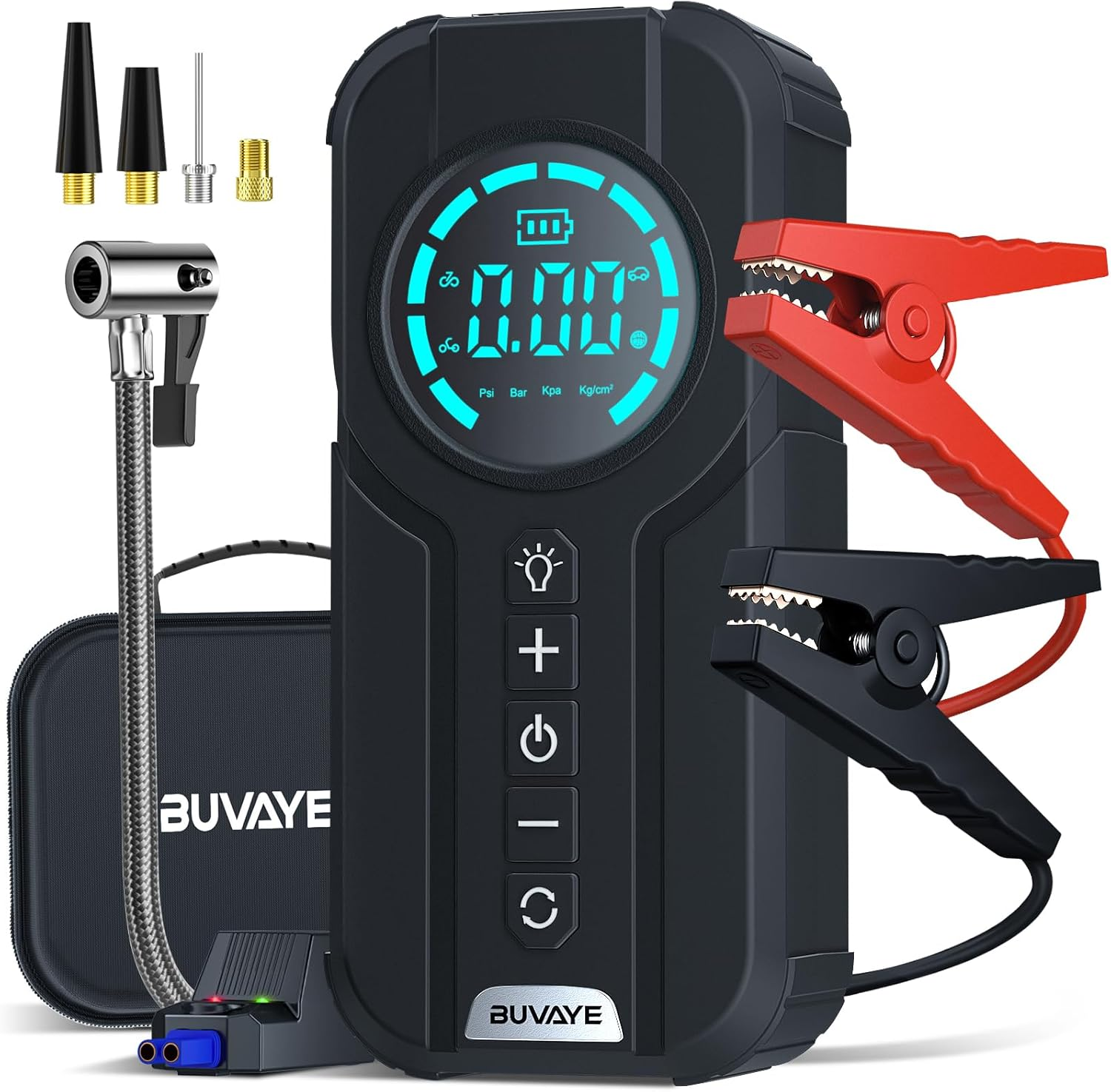 Démarreur; Gonfleur; Batterie (4 en 1 )