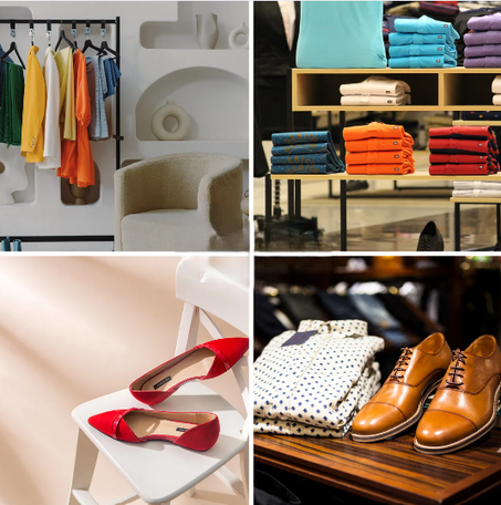 الملابس والأحذية