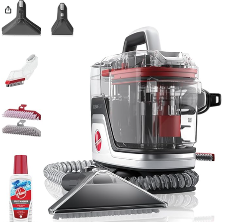 منظف قوي لتنظيف السجاد والمفروشات من هوفر، منظف البقع متعدد الاغراض، مزيل للبقع، محمول، CDSW-MPME