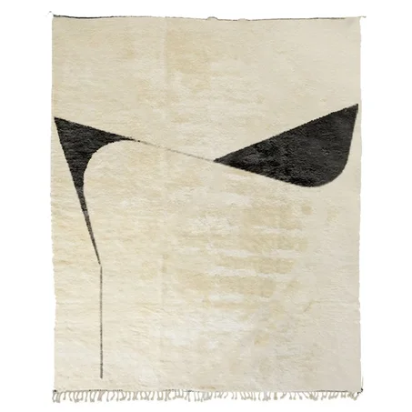 Wabi Sabi-Beni Mrir't White Rug (ref: m057)