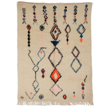 Azilal Wool Rug Style Boho(ref: a16)