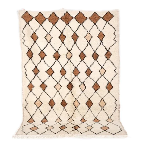 Brown and Beige Azilal Rug (ref: a02)