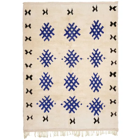 Handmade Azilal Rug with Tribal Symbols (ref: a45)