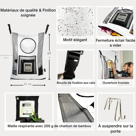 Sac à linge à suspendre