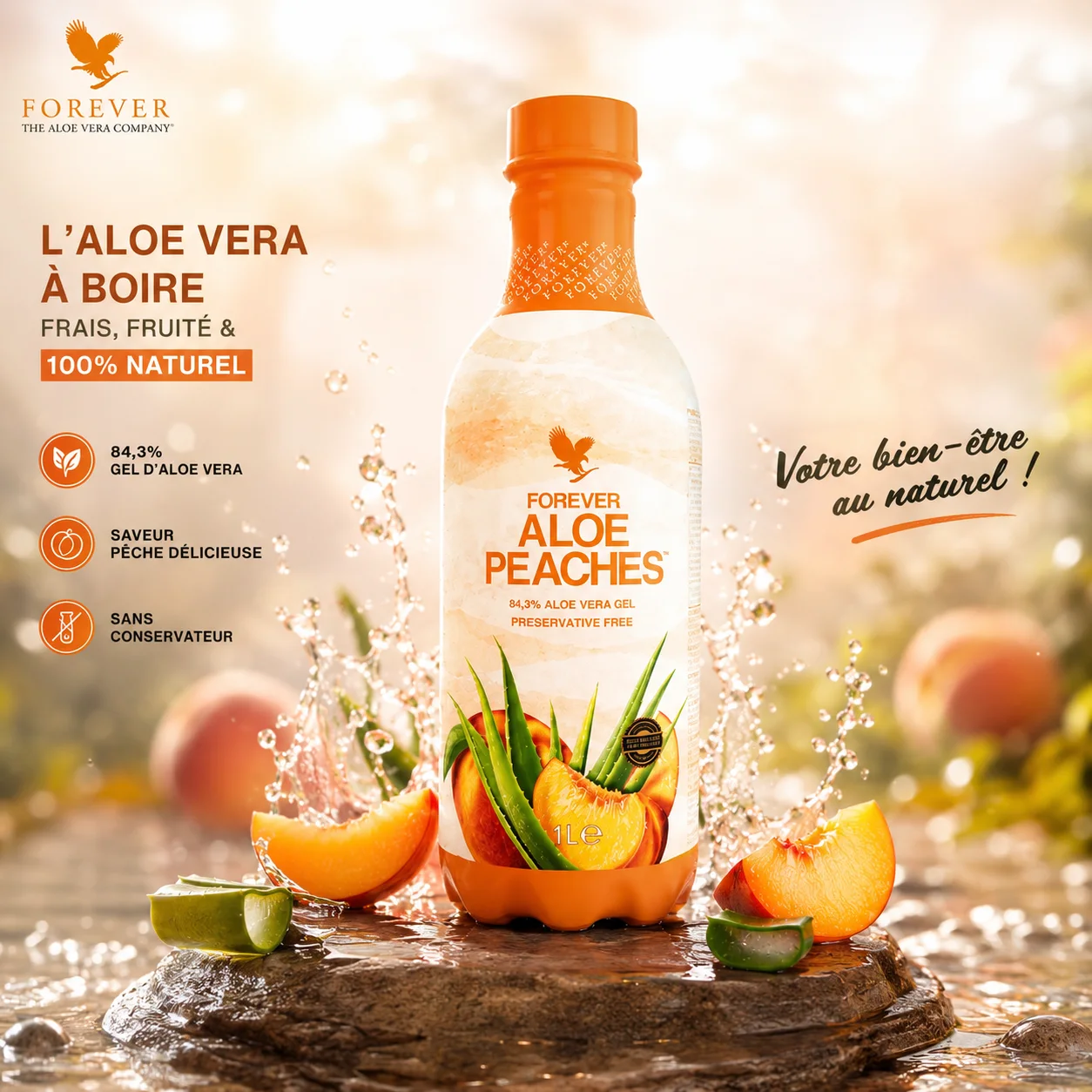 Forever Aloe Pêche