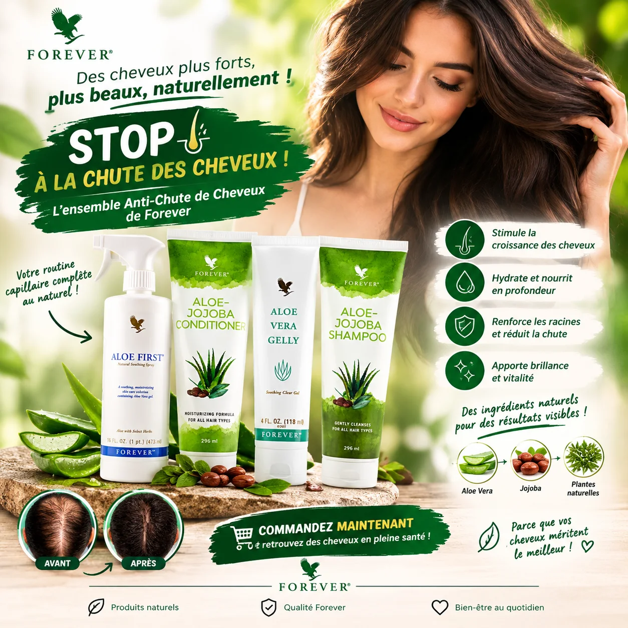 Ensemble Anti-Chute de Cheveux de Forever