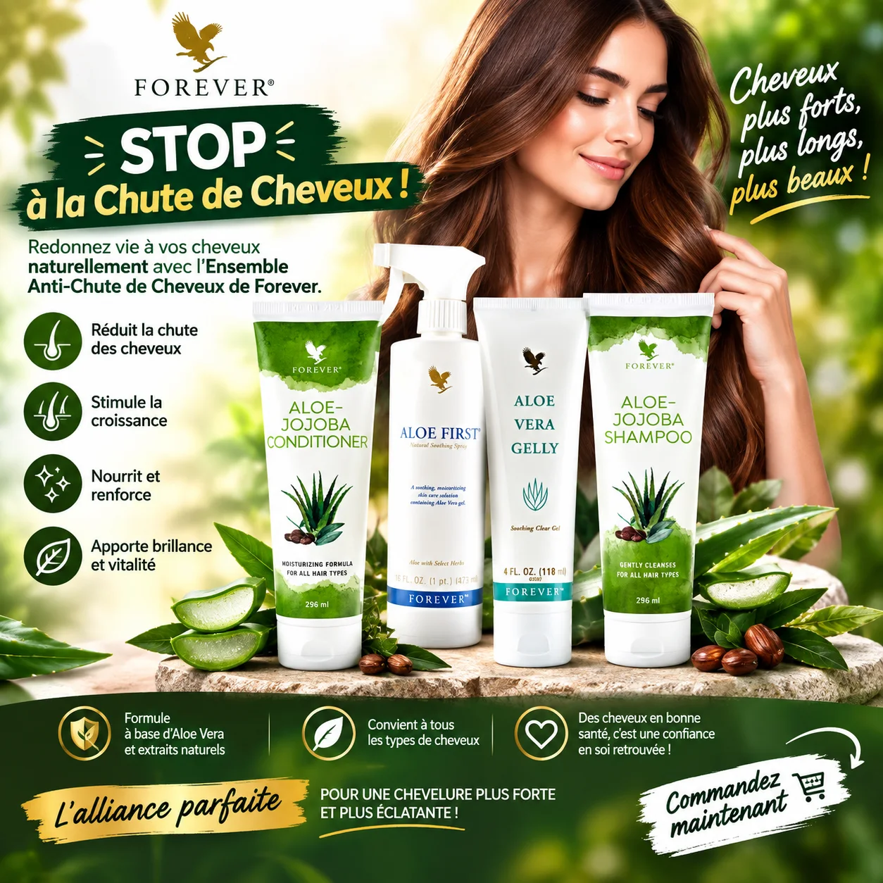 Ensemble Anti-Chute de Cheveux de Forever