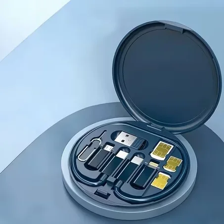 Kiti cha Nyaya 6-in-1 za Kuchaji Haraka (60W) na Mshikaji wa Simu