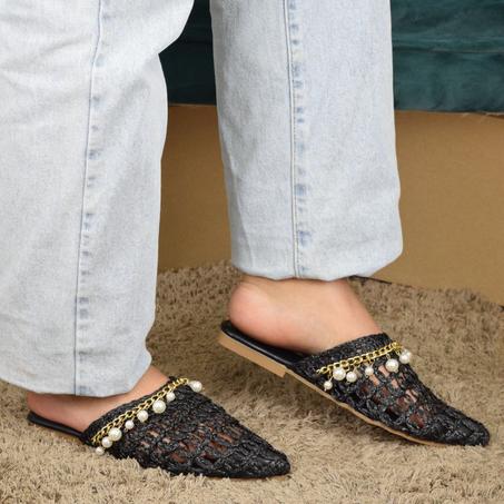 Sandale Babouch Noir