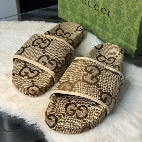 Claquette GC G Tissu Beige