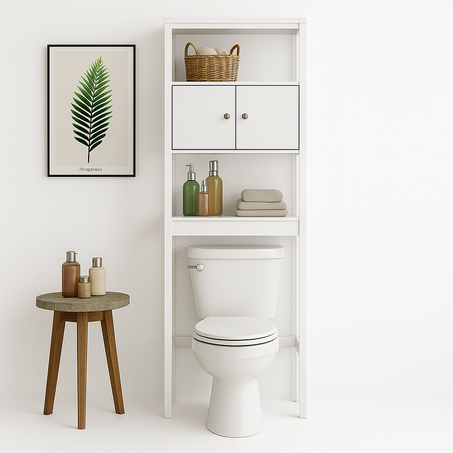 Meuble WC Meuble Dessus de Toilettes étagère Salle de Bain