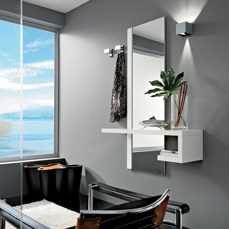 Meuble d'entrée moderne blanc Decoomid