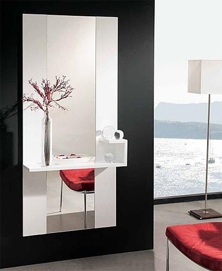 Meuble d'entrée Couloir Moderne avec Miroir Decommid
