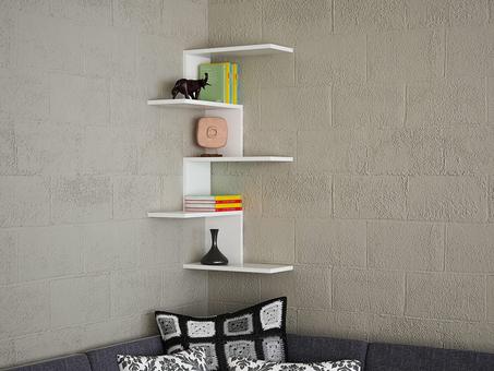 Etagère murale d'angle decommid