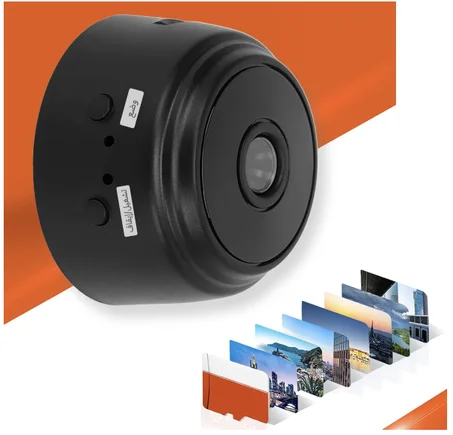 كاميرا A9 Mini، كاميرا 1080P HD IP مع غطاء خلفي مغناطيسي، كاميرا مراقبة فيديو صغيرة لأمن المنزل (أسود)