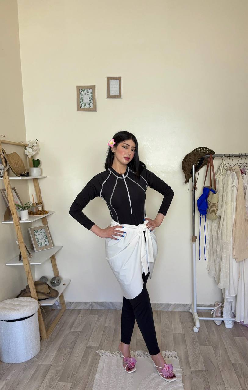 BURKINI NOIR BLANC