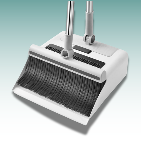 مكنسة ومجرفة تنظيف فوري مزدوجة