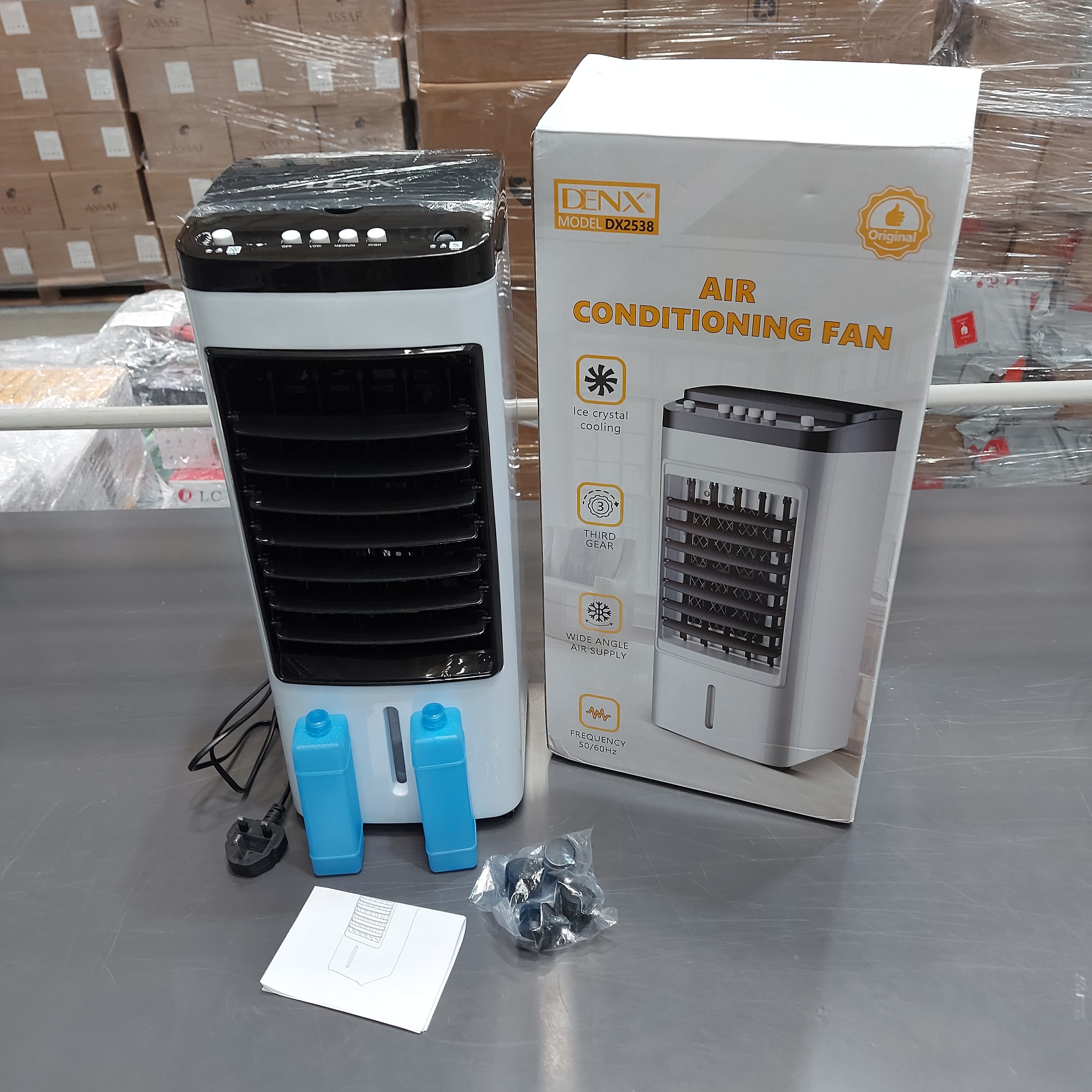 Denx 4-liter 60-watt desert air conditioner with a two-year warranty