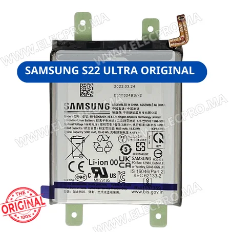 batterie Samsung S22 ultra original battery EB-BS908ABY