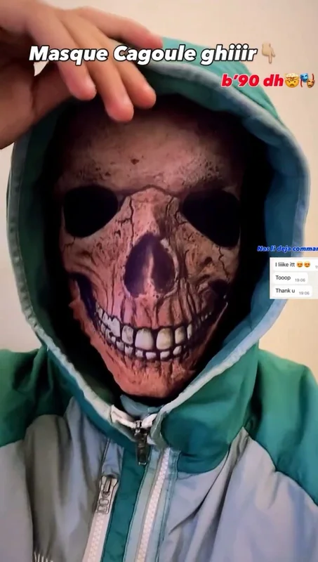 Cagoule Skelette / قناع جمجمة