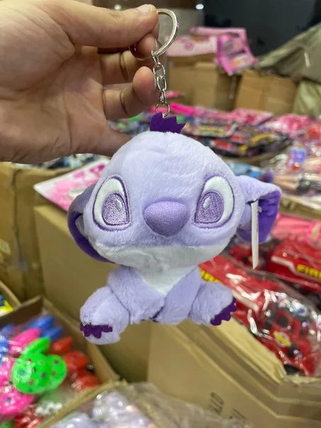 🐾 ميدالية ستيتش اللطيف | Porte-clés Stitch ( style labubu ) 💜💙🌸