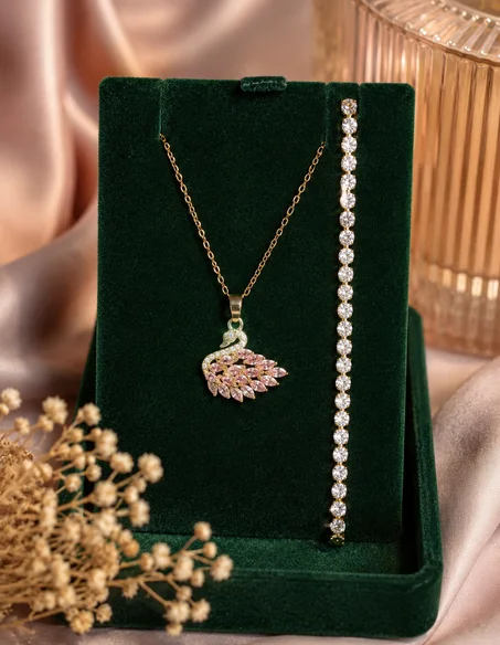 Pack Collier Swan et gourmette 🦢 سنسلة و كورميط البجعة