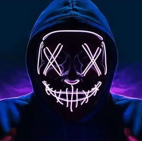 Masque Hacker LED – ماسك بإضاءة 🔥😈