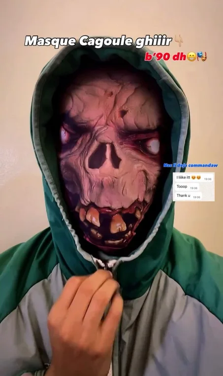 كاغول الوحش المرعب بالأسنان الصفراء / Cagoule Monstre à Dents Jaunes