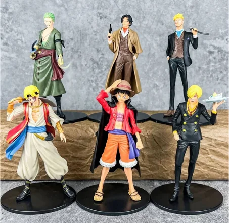 Figurine One piece anime ( petit taille ) Luffy Zoro Sanji Ace Sabo Marco