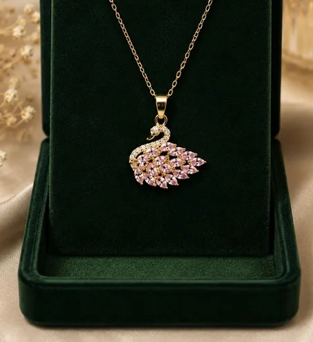 Collier Swan pour filles 🦢 سنسلة البجعة