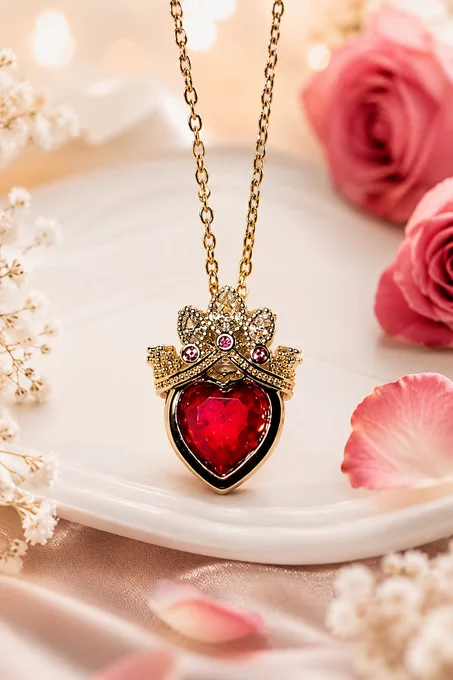 Collier Coeur Crown 👑 سنسلة قلب التاج
