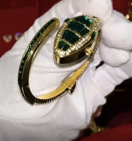 Montre Gourmette Serpent 🐍 + Bague Pandora ✨ ساعة الأفعى + خاتم هدية