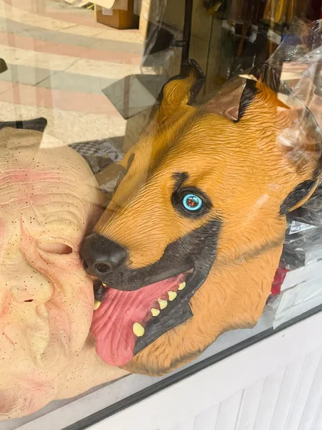 Masque Chien Silicone Réaliste 🐶 / ماسك كلب واقعي للهالوين 🎃