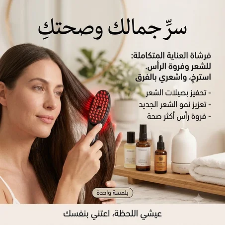 Brosse de Soin Capillaire 4-en-1