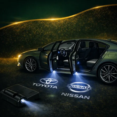 إضاءة ترحيبية بشعار السيارة LED – لتويوتا و نيسان