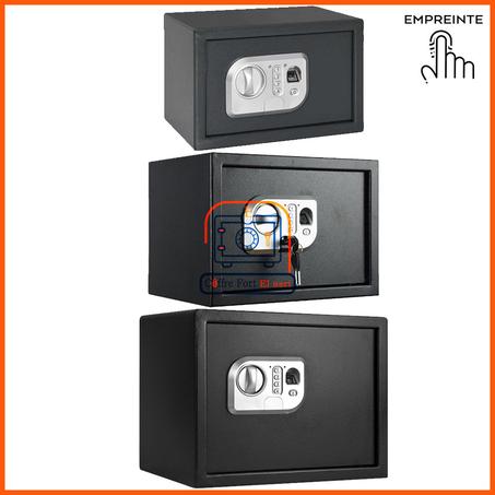 خزانة إلكترونية آمنة ببصمة الإصبع و نظام الإنذار مع رمز PIN ومفتاحين