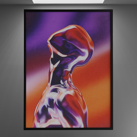 CHROME AESTHETIC ART POSTER