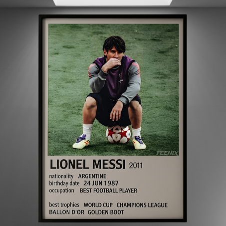 LIONEL MESSI 2011 POSTER
