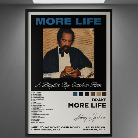 MORE LIFE DRAKE POSTER